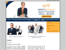Tablet Screenshot of impactmauricie.com